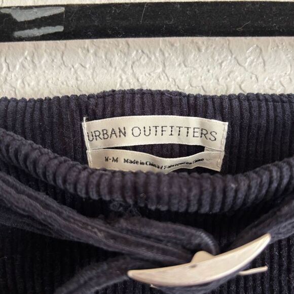 Navy Corduroy Skirt with Belt Urban Outfitters Medium - Picture 6 of 9